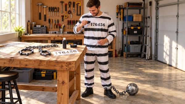 DIY Prisoner Costume for Men: Build It in 10 Minutes, an Hour, or a Weekend