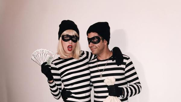 Robber Costumes for Women, Men, and Kids: The Stripes, the Mask, and the Swag Bag